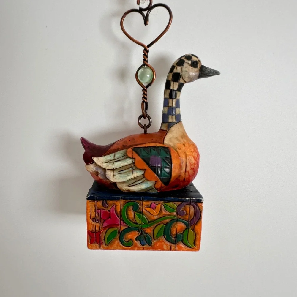 6 Geese Laying Jim Shore Heartwood Creek 12 Days of Christmas Ornament 2005
